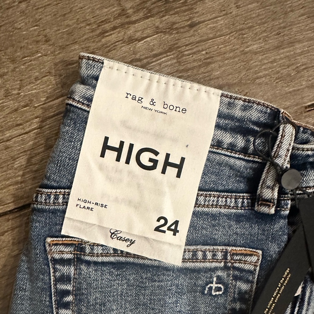 Rag & Bone Casey High Rise Flare Jeans in Norwalk. - Picture 8 of 10